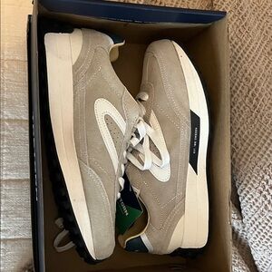 Tretorn Beige and White Athletic Shoes